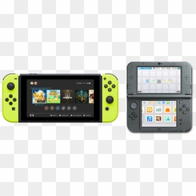 Nintendo Switch With Yellow Joy Cons, HD Png Download - happy mask salesman png