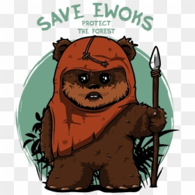 Ewoks, George Lucas, And Lucasarts Image - Ewoks Star Wars Tee Shirt, HD Png Download - george lucas png