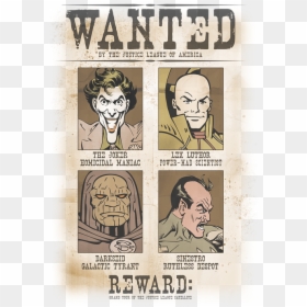 Wanted Poster In Joker, HD Png Download - sinestro png
