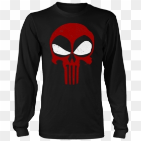 The Punisher And Deadpool Logo Mashup Shirts - T Shirt Mechanic, HD Png Download - deadpool symbol png