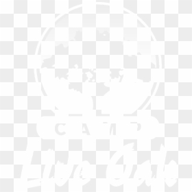 Camp Live Oak Logo White - Tree, HD Png Download - live oak tree png