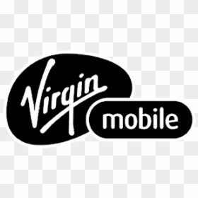 Virgin Mobile Logo Black And White, HD Png Download - virgin mobile logo png