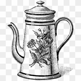 Transparent Antique Teapot Clipart - Tea Pots To Draw, HD Png Download - adult coloring pages png