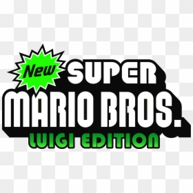 Luigi Edition Is A New Bros Nintendo Logo Luigi - New Super Luigi Logo, HD Png Download - nintendo ds logo png