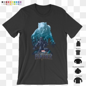 Shirt, HD Png Download - black panther movie logo png