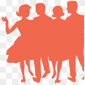 Human Clipart Social Event - Prom Silhouette, HD Png Download - silhouette of people png