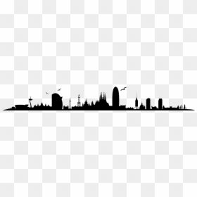 About Us - Barcelona Skyline Silhouette Png, Transparent Png - la skyline silhouette png