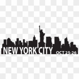 Silhouette, HD Png Download - ny skyline silhouette png