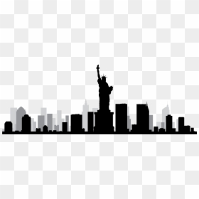 Thank You New York, HD Png Download - ny skyline silhouette png