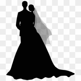 صور عروسين رسم, HD Png Download - wedding party silhouette png