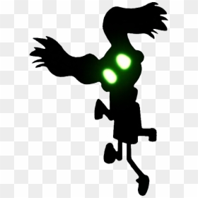 #hilda #marra #scary #creepy #horror #green #spirit - Marra Hilda Png, Transparent Png - creepy silhouette png