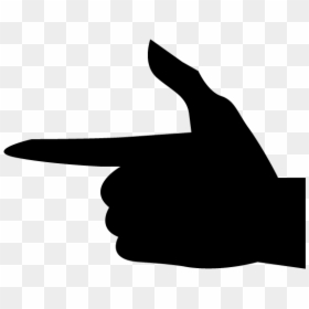 Pointing Silhouette Transparent Background, HD Png Download - skeleton silhouette png