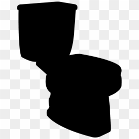 Silhouette Of A Toilet, HD Png Download - chair silhouette png