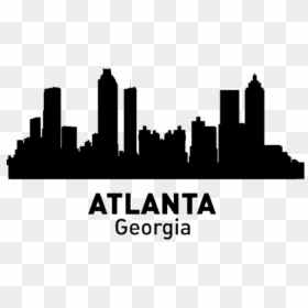 Atlanta City Citysilouette Atl Atlantasiloette - Atlanta Skyline Silhouette, HD Png Download - atlanta silhouette png
