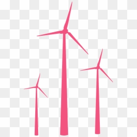 Silhouette Éolienne 3d Png, Transparent Png - windmill silhouette png