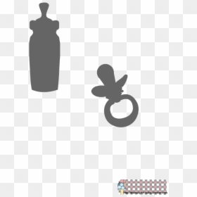 Printable Baby Shower Stencils, HD Png Download - bottle silhouette png