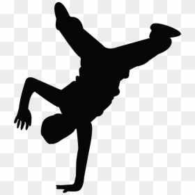 Hip Hop Dancer Silhouette, HD Png Download - windmill silhouette png