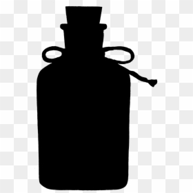 Bottle Cord Silhouette Free Photo - Potion Bottle Silhouette Free, HD Png Download - bottle silhouette png