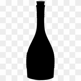 Glass Bottle, HD Png Download - bottle silhouette png