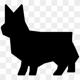 Corgi Silhouette Png - Silhueta Geométrica, Transparent Png - corgi silhouette png