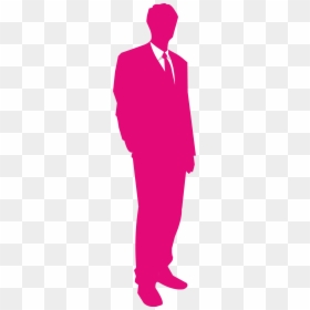 Man Silhouette Red Png, Transparent Png - business silhouette png