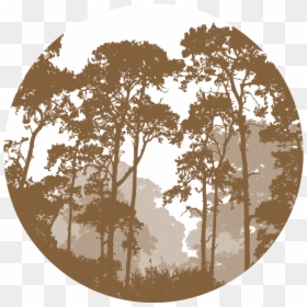 Vector Graphics Illustration Forest Landscape Silhouette - Forest Landscape Vector, HD Png Download - landscape silhouette png