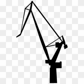 Shipyard Crane Silhouette, HD Png Download - detective silhouette png