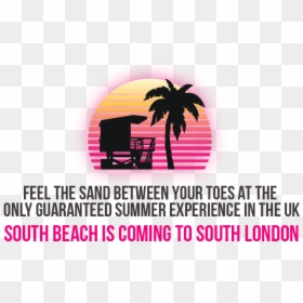 South Beach Miami Logo, HD Png Download - miami silhouette png