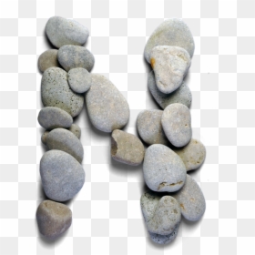 Letter N Of The Spa Stones Font - Pebble, HD Png Download - spa stones png