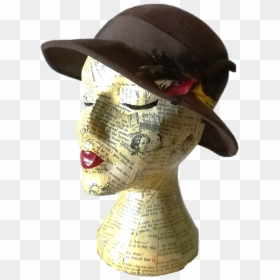 Brown Feather Hat, HD Png Download - feather hat png