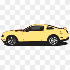 Automotive Exterior,compact Car,car - Yellow Mustang Clip Art, HD Png Download - gto png