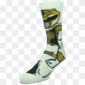 Power Rangers White Ranger 360 Socks"  Class= - Sock, HD Png Download - white ranger png