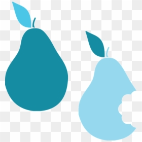 Blue Pear Clipart, HD Png Download - apple bite png