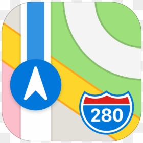 Ios 11 Apple Maps Icon, HD Png Download - apple bite png