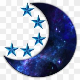 Blue Half Moon Clipart, HD Png Download - goddess symbol png