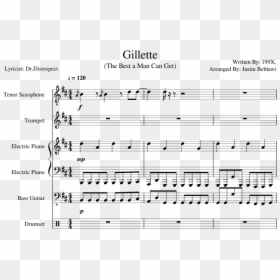 Sheet Music, HD Png Download - gillette png