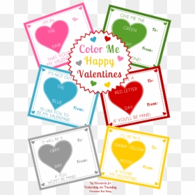Free Printable Crayon Valentines, HD Png Download - crayon heart png