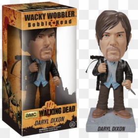 Daryl Dixon Walking Dead Bobble Head, HD Png Download - walking dead daryl png