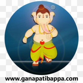 Cartoon, HD Png Download - ganpati bappa morya logo png