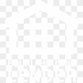Equal Housing Lender Logo White, HD Png Download - equal housing logo png