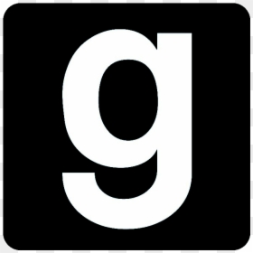 Garry's Mod Logo Black, HD Png Download - gmod logo png