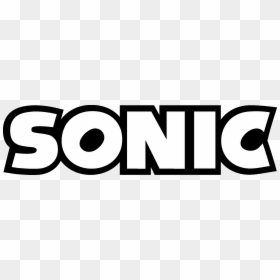 Sonic The Hedgehog Logo Black And White, HD Png Download - sonic logo png