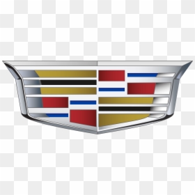 Car With Red And Yellow Logo, HD Png Download - cadillac logo png