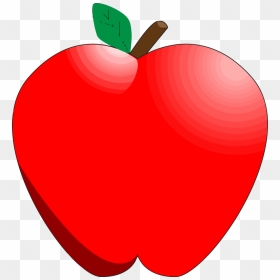 Cartoon Apple With Transparent Background, HD Png Download - apple logo png transparent background