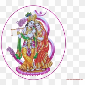 Shree Krishna And Radha, HD Png Download - krishna logo png