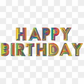 Happy Birthday Bold Font, HD Png Download - birthday logo png
