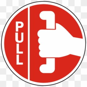 Door Pull Push Sticker, HD Png Download - ghostbusters logo png