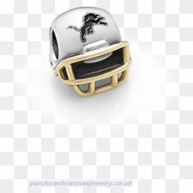 Pandora Detroit Lions Helmet Charms Up0218 - Panther Football Helmet Pandora Charm, HD Png Download - detroit lions helmet png