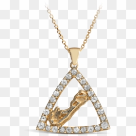Bermuda Map With Diamonds Pendant Yellow Gold - Pendant, HD Png Download - bling chain png