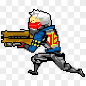 Overwatch Soldier 76 Pixel Spray, HD Png Download - soldier 76 head png